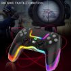 PS4 Dazzle Color Light Wireless Bluetooth Grip - Pink - 5