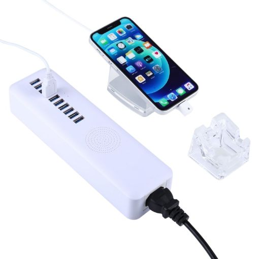 Mult-Port Security HUB + Mobile Phone Anti-theft Alarm Display Stand - 1