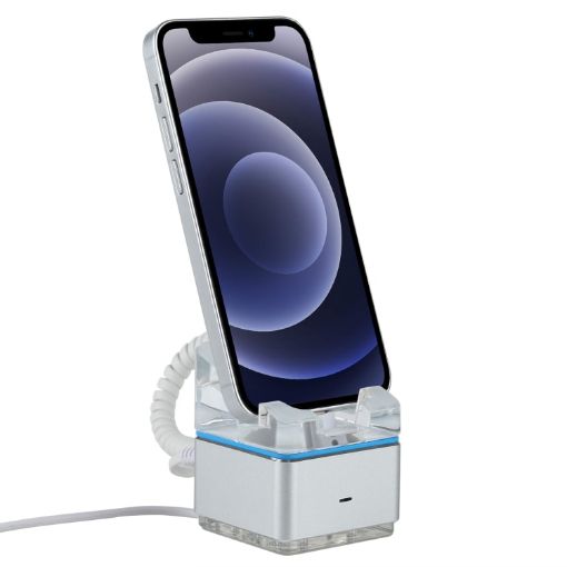 Anti-theft Alarm Stand for iPhone & iPod with 8-Pin Port - 1