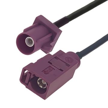 20cm Fakra D Male to Fakra D Female Extension Cable - 1
