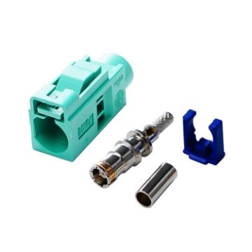 RG174 Cable Fakra Radio Crimp Female Jack/Plug Connector - Fakra E - 1