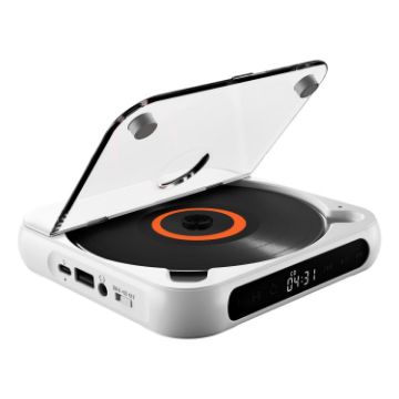 Kecag KC-918 Bluetooth CD Player Headphone Music Walkman (White) - 1