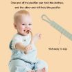Picture of Baby Pacifier Teether Silicone Integrated Anti-lost Chain (Light Grey)