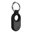 Samsung Galaxy SmartTag 2 TPU Carbon Fiber Half Wrap Keychain Case - 1