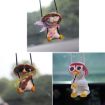 Car Cartoon Duck Rear View Mirror Interior Pendant - Pink Hat Duck - 2