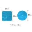Picture of Silicone Pet Licking Placemat Anti-Choking Slow Food Suction Cup Placemat for Cats and Dogs, Style: Square Blue