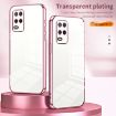 Silver Transparent Plating Case for Realme 8 5G - Fine Hole Design - 2