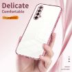 Realme X50/X50m 5G Transparent Plating Phone Case - Gold - 5