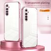 Black Transparent Plating Case for Realme X50 Pro - Fine Hole Design - 2
