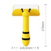 Picture of Portable Roller Sticker Bee Shaped Pet Hair Cleaner And Remover (Yellow)