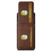 Google Pixel 6a Suteni H02 Litchi Leather Card Wallet Stand Back Phone Case Brown - 5