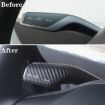 Tesla Model 3/Y Turn Signal Lever Cover - Carbon Fiber Pattern (Bright Black) - 6