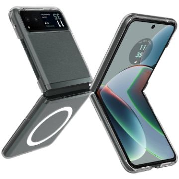 Motorola Razr 40 Scratchproof PC Transparent MagSafe Phone Case - 1
