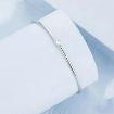 Picture of S925 Sterling Silver Platinum Plated Sparkling Zircon Thin Bracelet (BSB160)