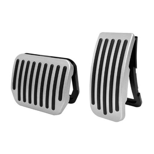 Tesla Model 3/Y Snap-on Car Accelerator Brake Pedal - Silver - 1