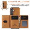 Samsung Galaxy S24 5G DG.MING M2 Series 3-Fold Multi Card Bag + Magnetic Phone Case - 6