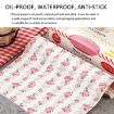 50 Sheets Heart Food Wrapping Paper - Waterproof Grease Proof Liners - 4