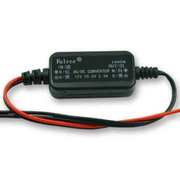 Picture of Fulree 12V To 5V 2.5A Vehicle Power Supply DC Ultra Thin Step-Down Power Converter
