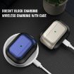 AirPods Pro 2 Electroplated Leather Texture Case - Navy Blue - 4