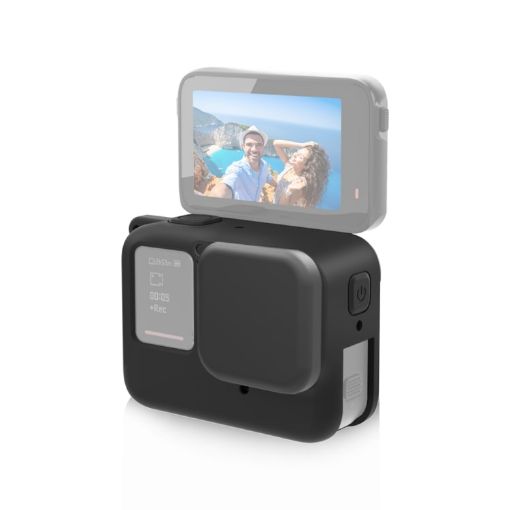 Insta360 Ace Pro PULUZ Body Silicone Protective Case with Lens Cap - Black - 1