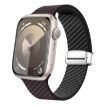 Apple Watch Series 6 44mm Carbon Fiber Magnetic Silver Buckle Watch Band - 1