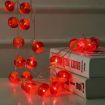 Picture of 1.5m 10 Light New Year Chinese Red Lantern LED Lights (Crystal Lanterns)