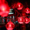 Picture of 3m 20 Light New Year Chinese Red Lantern LED Lights (Flush Lantern)