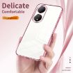 Transparent Plating Phone Case for vivo Y100/Y100A - Fine Hole Design - 5