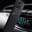 vivo Y35 4G Black Phone Case - Shockproof PC + TPU - Magnetic Strip - 5