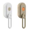 Rechargeable Pet Electric Spray Comb Grooming Brush (White) - 3