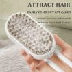Rechargeable Pet Electric Spray Comb Grooming Brush (White) - 6