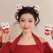 Picture of 1pair New Year Hair Clip Girl Hair Duckbill Clip Hair Accessories (Little Bell Lion)