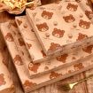 Bear Pattern Greaseproof Paper Baking Wrapping Paper 18x18cm - 3