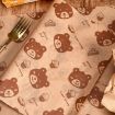 Bear Pattern Greaseproof Paper Baking Wrapping Paper 18x18cm - 4