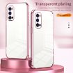 OPPO Reno4 Pro Transparent Plating Fine Hole Phone Case - Green - 2