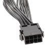 20cm 8P Female to Dual 6+2Pin Male Graphics Card Power Cable Adapter - 4