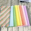 Striped Baking Greaseproof Paper Food Placemat Paper - 100 Sheets/Pack - 2
