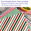 Striped Baking Greaseproof Paper Placemat - 100 Sheets, 30x30cm - Green - 3
