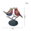Picture of Hundred Flowers Bird Metal Iron Art Ornament 3D Stereoscopic Birds Decoration Crafts, Quantity: 2