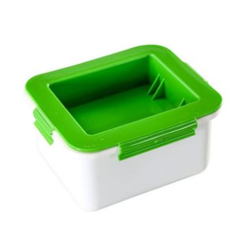 Picture of Household Tofu Squeezer Kitchen Built-In Tofu Draining Machine (White And Green)
