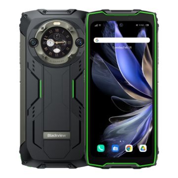Picture of Blackview BV9300 Pro, 12GB+256GB, IP68/IP69K/MIL-STD-810H, 6.7 inch + 1.32 inch Android 13 MediaTek Helio G99 Octa Core, Network: 4G, NFC, OTG (Green)