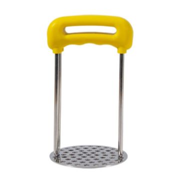 Picture of Stainless Steel Mashed Potato Masher Household Supplementary Press Potato Masticator (Yellow)