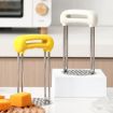 Stainless Steel Mashed Potato Masher - Yellow - 2