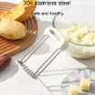 Stainless Steel Mashed Potato Masher - Yellow - 6