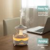 UFO Water Drop Aromatherapy Humidifier - UK Plug (Wood Grain) - 9