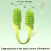 Pet Teeth Cleaning Finger Toothbrush for Dogs and Cats (Blue Green) - 7