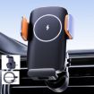 Smart Induction Wireless Charger Car Cell Phone Holder Solar Fast Charging - 7
