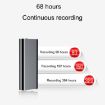 Picture of Q25 Intelligent Voice Recorder With Screen HD Noise Canceling Back Clip Voice Reporter, Size: 32GB (Black)