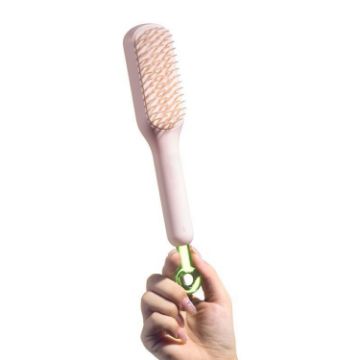 Picture of Retractable Magic Comb Scalp Cleaning Hairdressing Comb Portable Anti-Static Smooth Hair Comb (Pink)