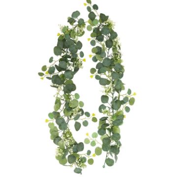 Picture of 180cm Simulation Greenery Eucalyptus Ivy Leaf Rattan Hanging Fake Flower Decoration Rattan, Style: B Model